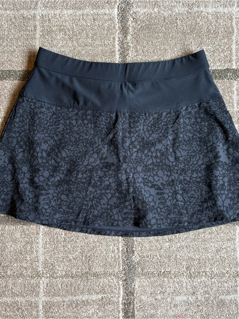 Mondetta Black Floral Jacquard Active Skort